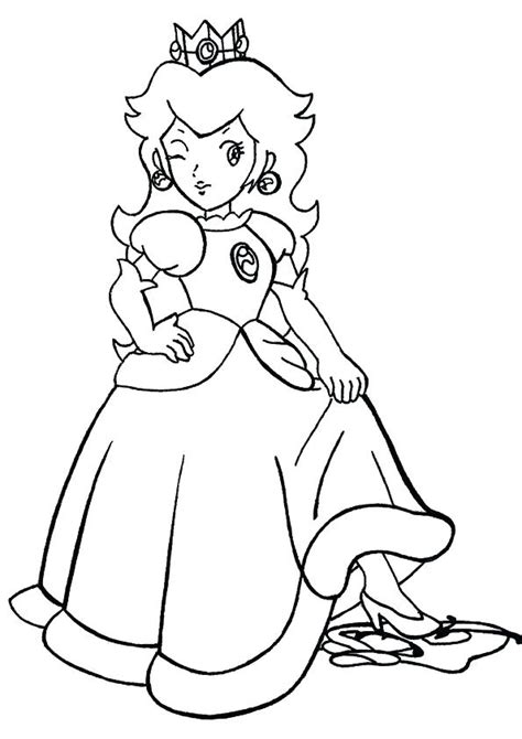 Mario Kart Coloring Pages Mario Kart Coloring Pages Princess Peach