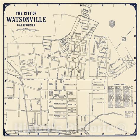 Historic Map : State Atlas Map, City of Watsonville, California. 1938
