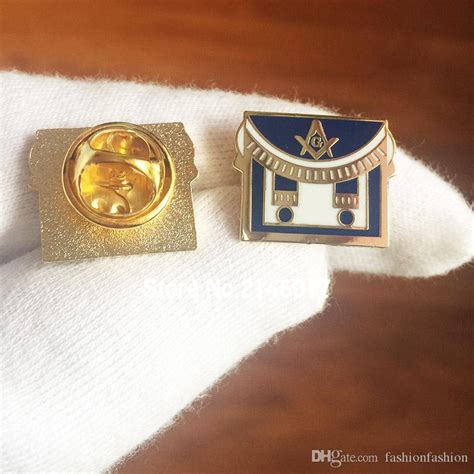 custom making pin badge masonic apron mason freemason square and compass lapel pins enamel
