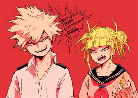 Characters Katsuki Bakugou Himiko Toga Hero Cute