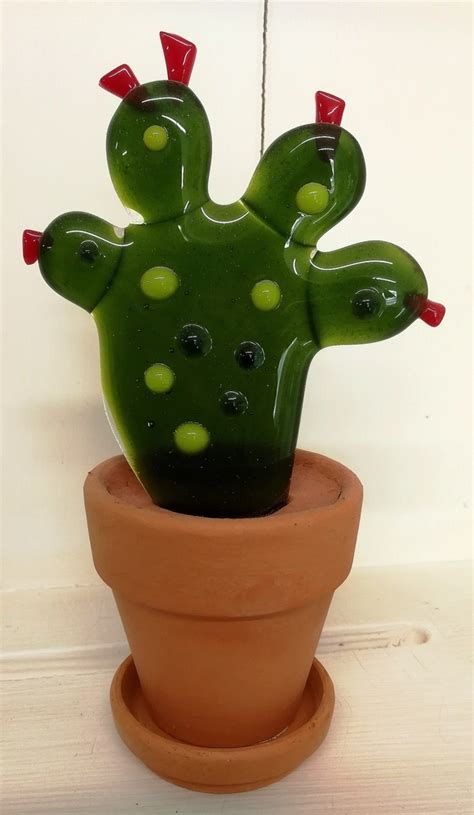 Learn how to grow and care for a cactus plant indoors. Fused Glass Cacti | Glass cactus, Fused glass, Glass ...