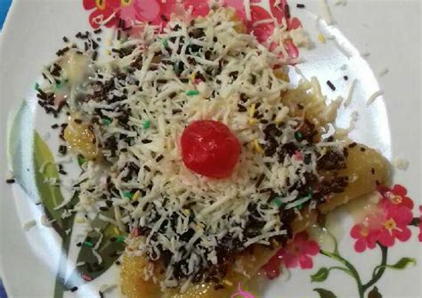 Ada sedikit catatan, ketika merendam menggunakan air garam, jangan 4.keripik pisang keju. Resep Pisang bakar keju coklat oleh Fely - Cookpad