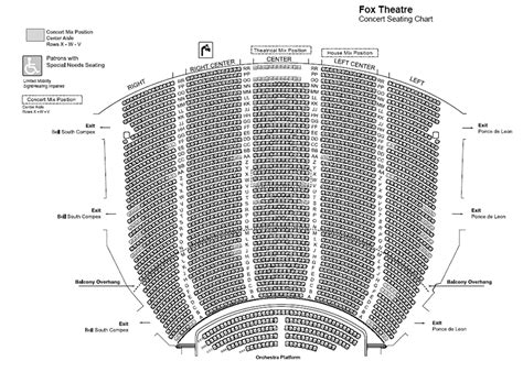 Fox Theater Atlanta Seating Chart All You Need Infos
