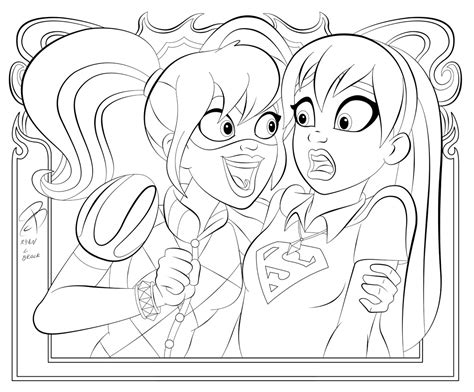 Dc Super Hero Girls Coloring Pages Coloring Home