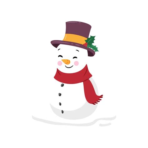 Merry Christmas Snowman Cartoon 15723125 Png