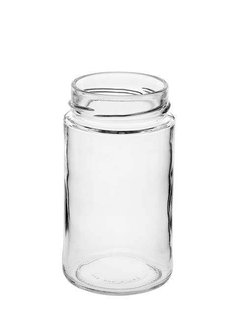 Glass Jar 370ml 66dto White Flint Elegant Ponteurope