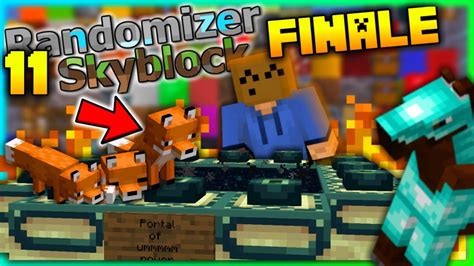 Minecraft Skyblock Randomizer Finale Youtube