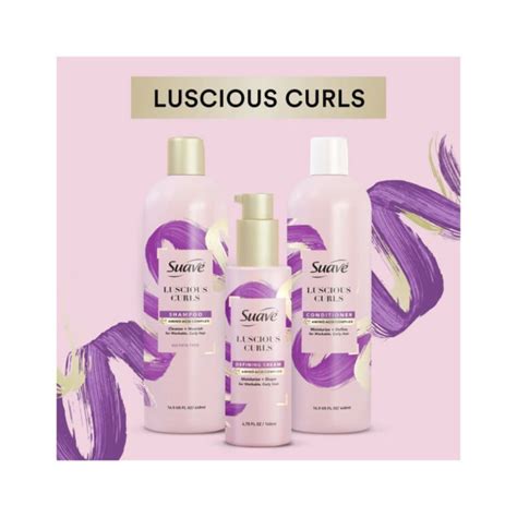 Suave Curl Defining Luscious Curls For Curly Hair Shampoo