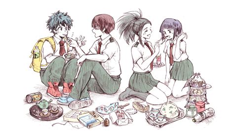 Izuku Midoriya Kyoka Jiro Momo Yaoyorozu Shoto Todoroki Hd My Hero