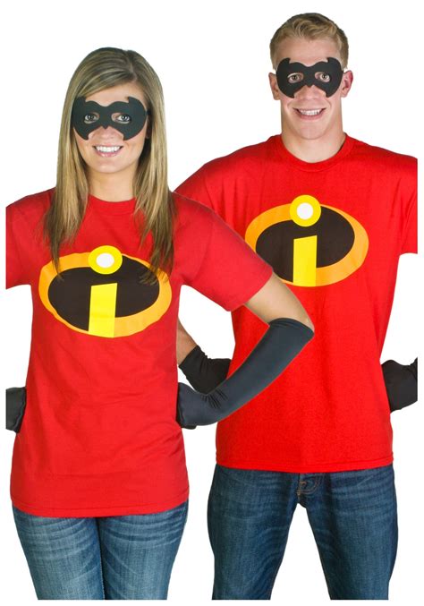 The cosplay gets its look and panache when the whole family wears it together, although it not at all odd to see a single. Adult Incredibles T-Shirt Costume - Disney Incredibles Costumes
