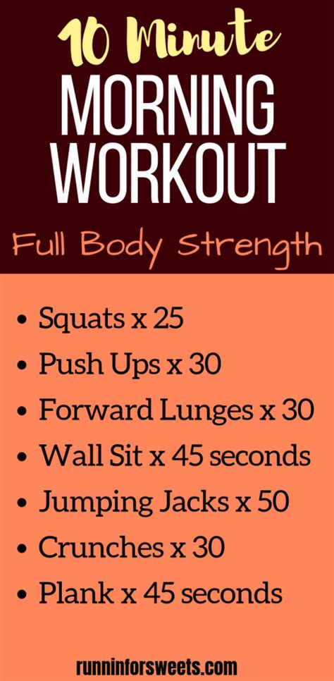 20 At Home Workout Ideas No Equipment Needed Runnin For Sweets