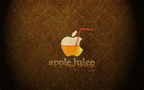 Apple Juice Logo Tube Hd Wallpaper