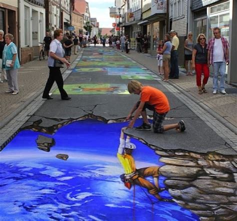 3d Optical Illusion Street Art