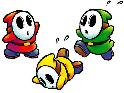 Shy Guys Characters And Art Yoshis Island Ds In 2022 Super Mario Art Shy Guy Super Mario