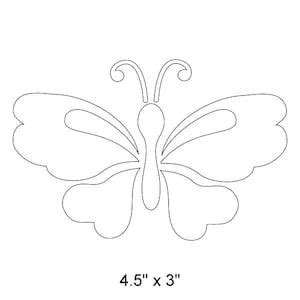 Butterfly Stencil Butterfly Template Leaf Template Butterfly Drawing