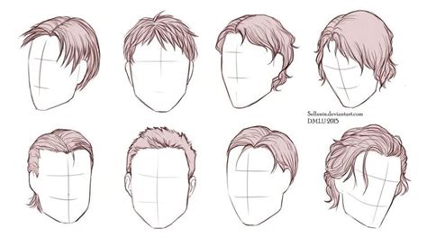 Male Hairstyles By Sellenin On Deviantart Male Hairstyles Drawing