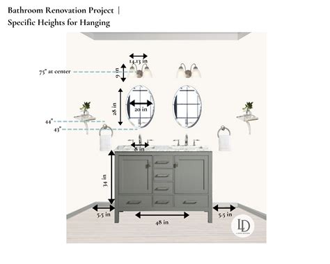 Guide To Hanging Bathroom Vanity Lighting And Mirrors — Liven Design