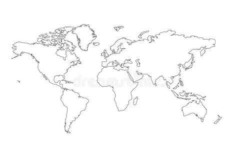 Erforderliche felder sind mit * markiert. Contour de carte du monde illustration stock. Illustration du toile - 10694466