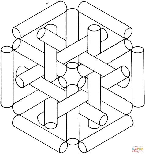 Optical Illusion Coloring Pages To Download And Print For Free