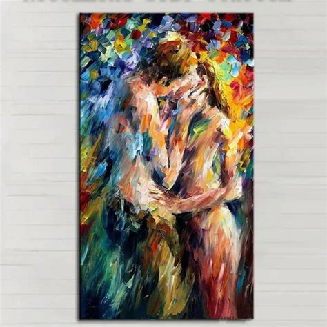Hand Painted Nude Oil Painting On Canvas Abstract Wall Art Decor Naked