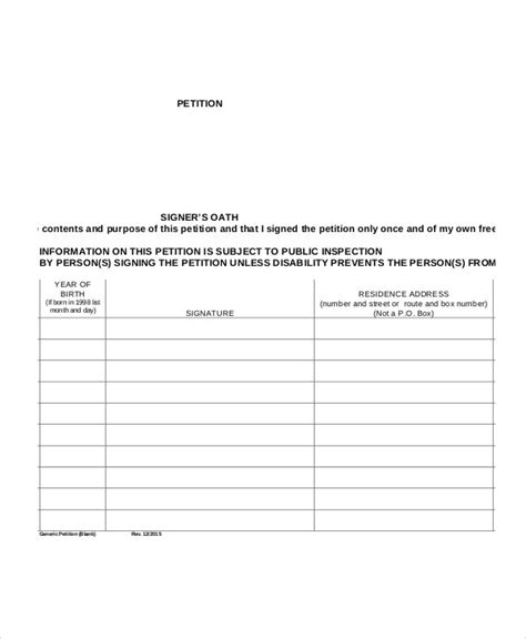 Petition Template 11 Free Word Pdf Documents Download Free