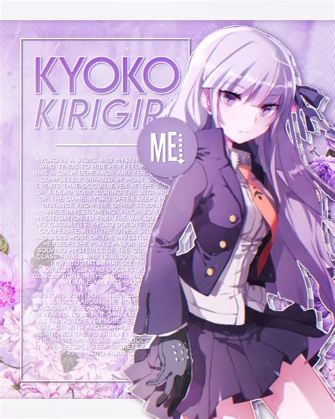 💐 Kyoko Kirigiri Flowers Edit Set Danganronpa Amino