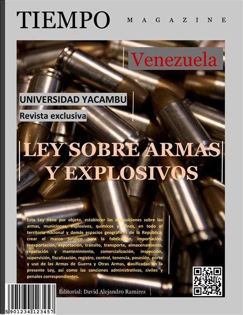 Revista Ley Sobre Armas Y Explosivos By David Ramirez Issuu