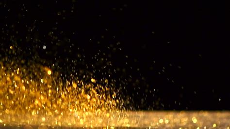 Glitter Exploding Golden Sparkles Isolated Stock Footage Video 100