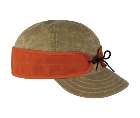 Stormy Kromer Mens The Insulated Waxed Cotton Cap Field Tanblaze