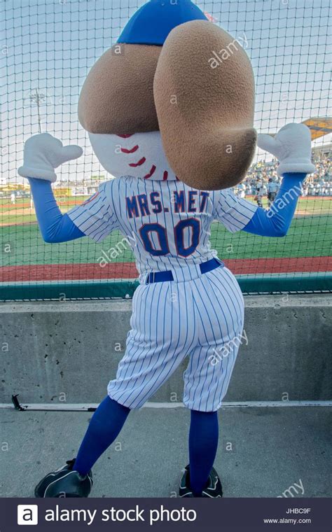 Download This Stock Image Mrs Met A Female Mascot At A Brooklyn