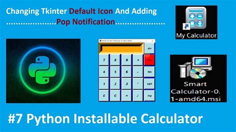 How To Change Python Tkinter Icon Python Simple Calculator 7 Youtube