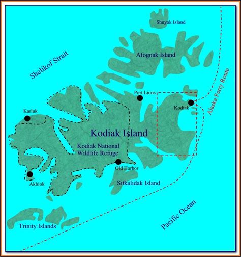 Map Of Kodiak Island Ak Map Resume Examples N49mqxm9zz