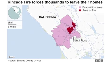 California Fires Los Angeles Hit By New Blazes Bbc News