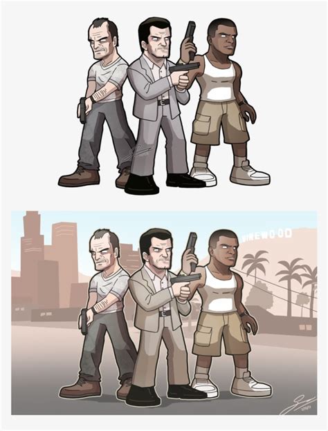 Gta 5 Drawings Franklin Franklin Clinton Is One Of The Three