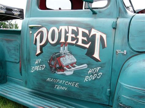 Door Art Truck Lettering Rat Rods Truck Trucks