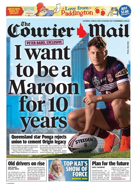 ponga pledges allegiance to maroons the courier mail