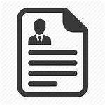 Cv Resume Icon Icons Document Contract Paper