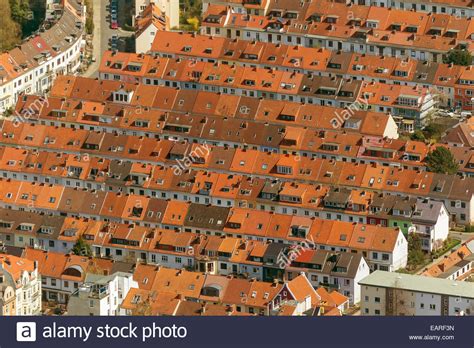 This one is pretty gnarly though st. Aerial view, rows of houses in the Findorff quarter ...