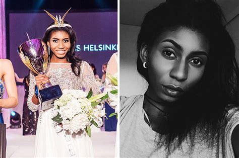 Finlands Miss Helsinki Suffers Racism And Ugly Row After Winning