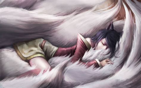 Wallpaper Drawing Illustration Anime Sleeping League Of Legends