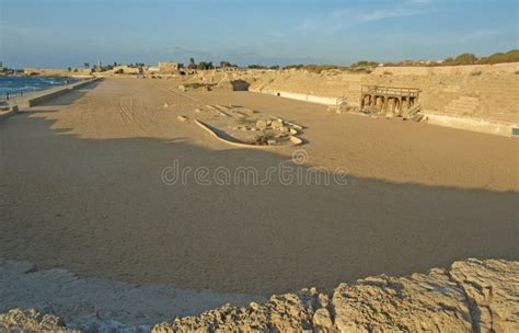 The Herodian Hippodrome At Caesarea Israel Stock Image Image Of Historical Attraction 218201627