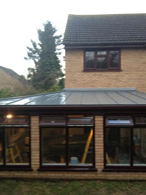 Conservatory Polycarbonate Roof Replaced Using Vm Zinc And Insulation
