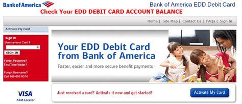 Bank Of America Edd Card Sign In And Login Bofa