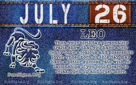 July 26 Zodiac Horoscope Birthday Personality Sunsignsorg