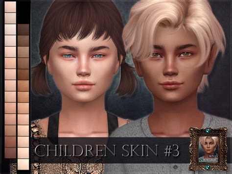 Remussirions Children Skin 3 Cabelo Sims The Sims The Sims 4 Kids