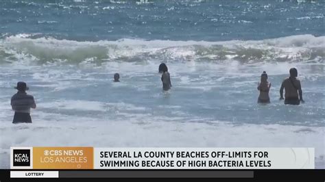 Public Warned Against Swimming At Some La Beaches Youtube