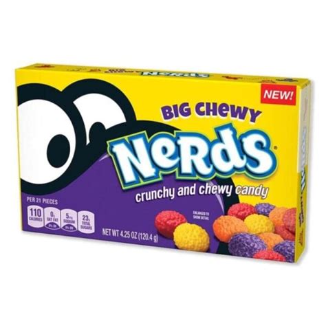 Nerds Big Chewy Crunchy And Chewy Flavour Candy Lollies 120g Theatre