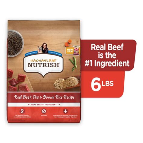 Rachael Ray Nutrish Real Beef Pea And Brown Rice Recipe Dry Dog Food 6