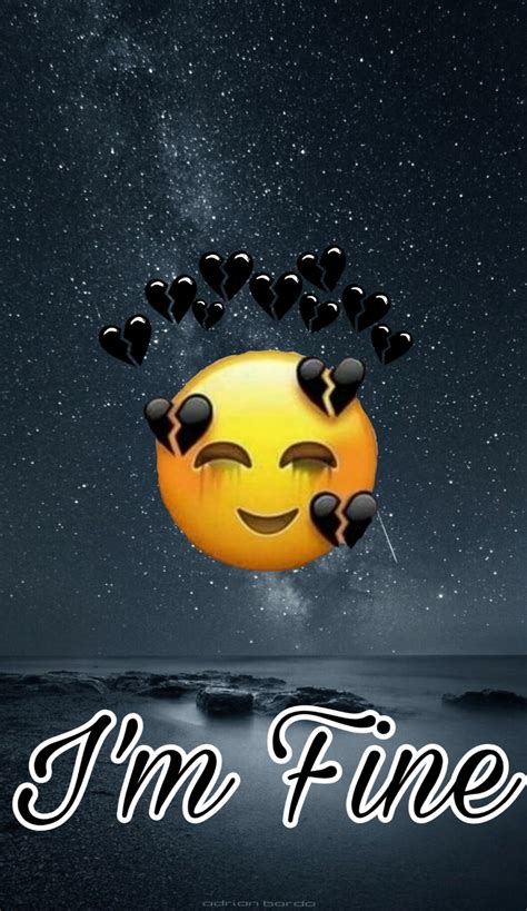 Im Fine Happy Sad Emoji 1080x1867 Download Hd Wallpaper Wallpapertip
