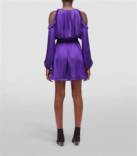 Womens The Kooples Purple Cut Out Mini Dress Harrods Uk